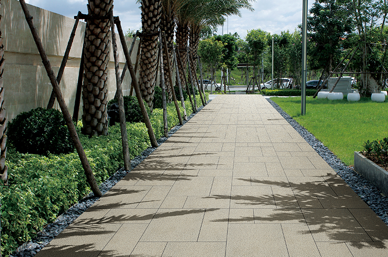 庭院仿古花岗岩瓷砖石英材pc车库面地面铺石露台广场室外院子通体 b