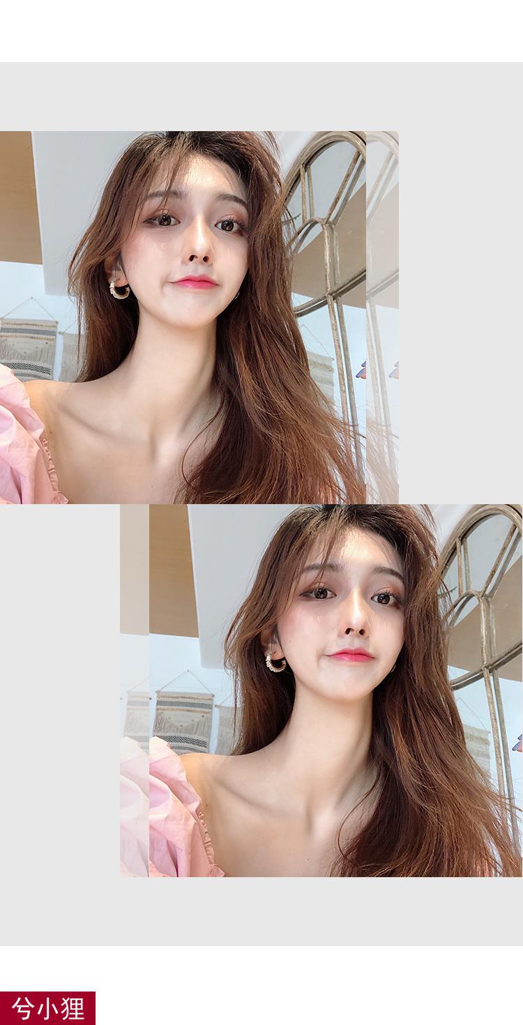 兮小狸耳钉2021潮韩国气质网红耳环冷淡风耳圈女夏