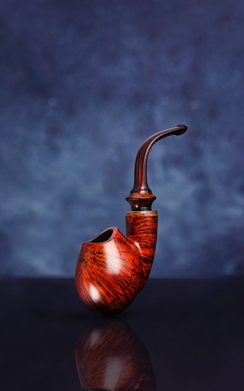 烟斗石楠木手工男士烟斗老式便携空腔自由式烟斗专用配件 喷砂(硫化