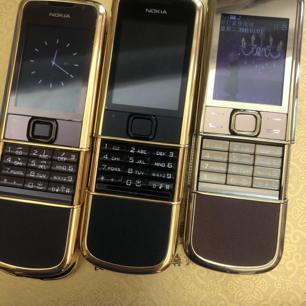 诺基亚8800a金属经典滑盖手机收藏老款黄金版复古精钢手机n基亚玫瑰金