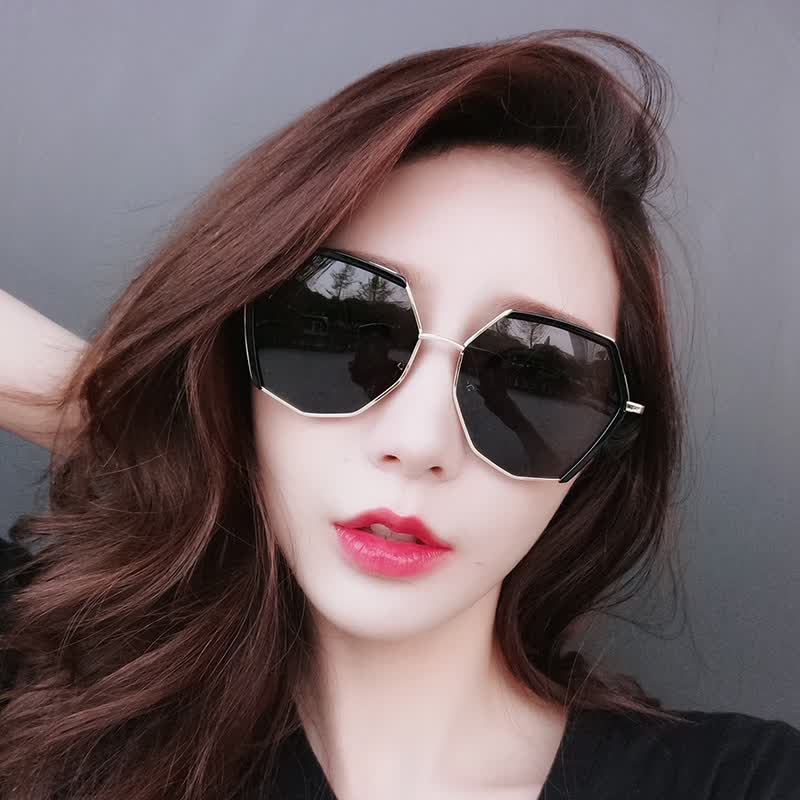 太阳镜女显脸小夏季新款香港itgreg墨镜女太阳镜偏光大脸显瘦圆脸开车