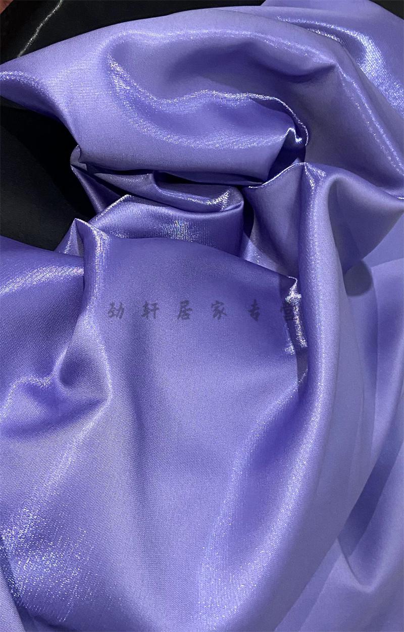 水光纱布料水晶丝缎白色光滑礼服水光缎面婚纱液态金属丝绸硬挺面料
