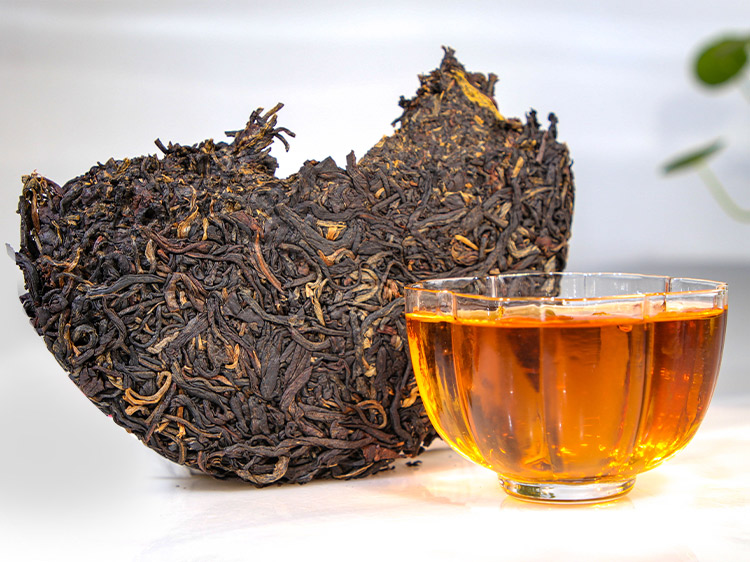 天赐盛茗 红茶饼5饼砖 云南滇红特级红茶蜜香普洱茶熟茶布朗山晒红