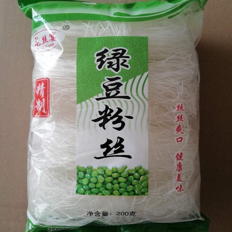 正宗绿豆粉丝龙口工艺袋装批发火锅麻辣烫凉拌无添加0克400克绿豆粉丝