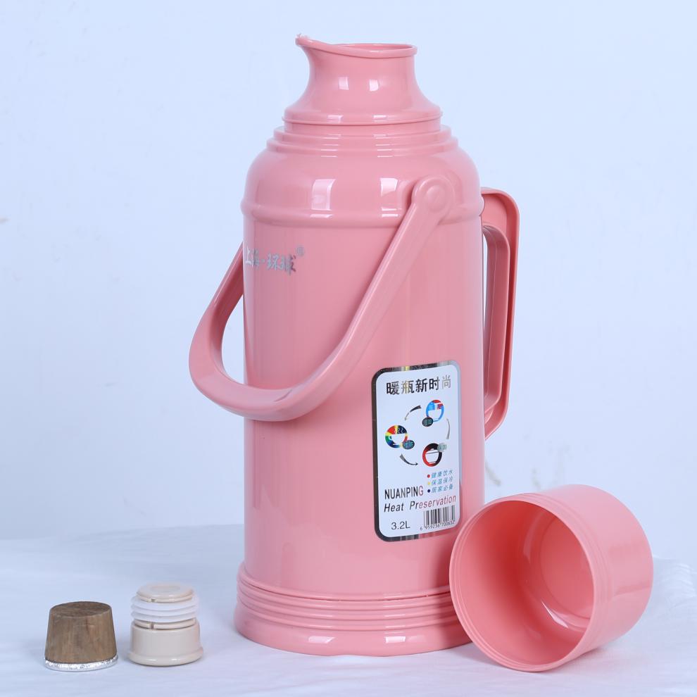 家用热水瓶塑料暖壶皮学生宿舍开水瓶大号玻璃保温壶加厚外壳茶瓶8806