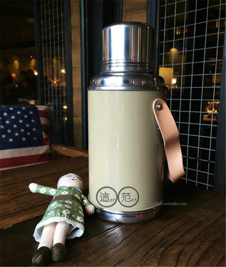 暖壶小号热水瓶小型怀旧复古暖水壶老式玻璃内胆保温瓶家用小暖壶08升