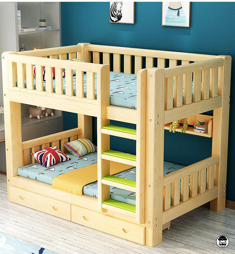 实木高低床高架床成人双层床上下铺宿舍床床松木上下床 国标款(床 双