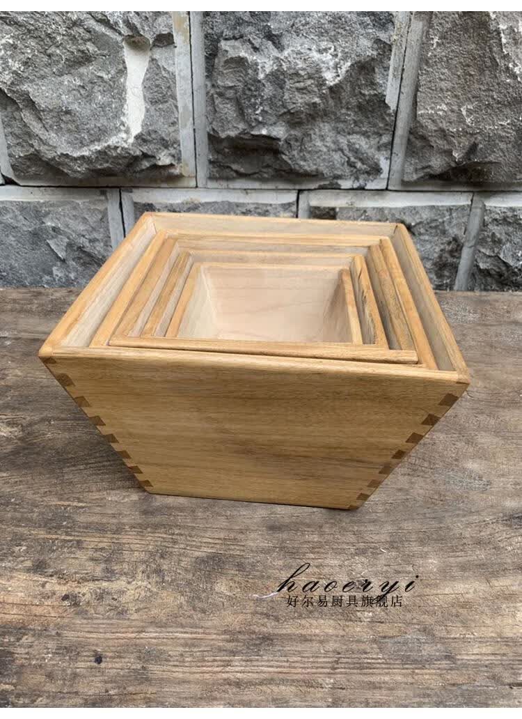 老式米斗樟木米斗升子斗四方家用老式香樟木日进斗金仿古摆件木制实木