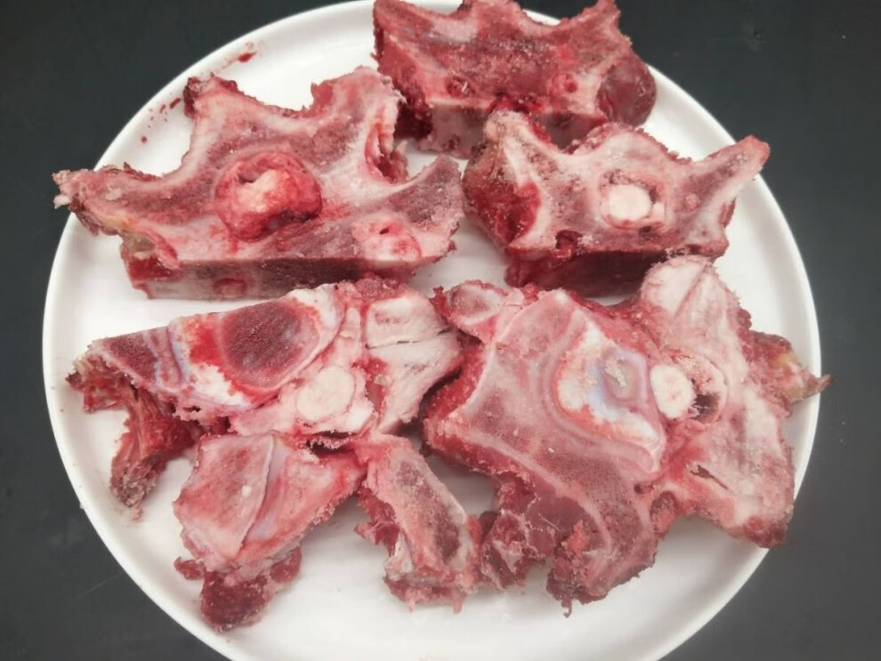 新鲜牛脊骨牛骨头大骨头牛新鲜脊骨冷冻龙骨熬汤 1斤【图片 价格 品牌