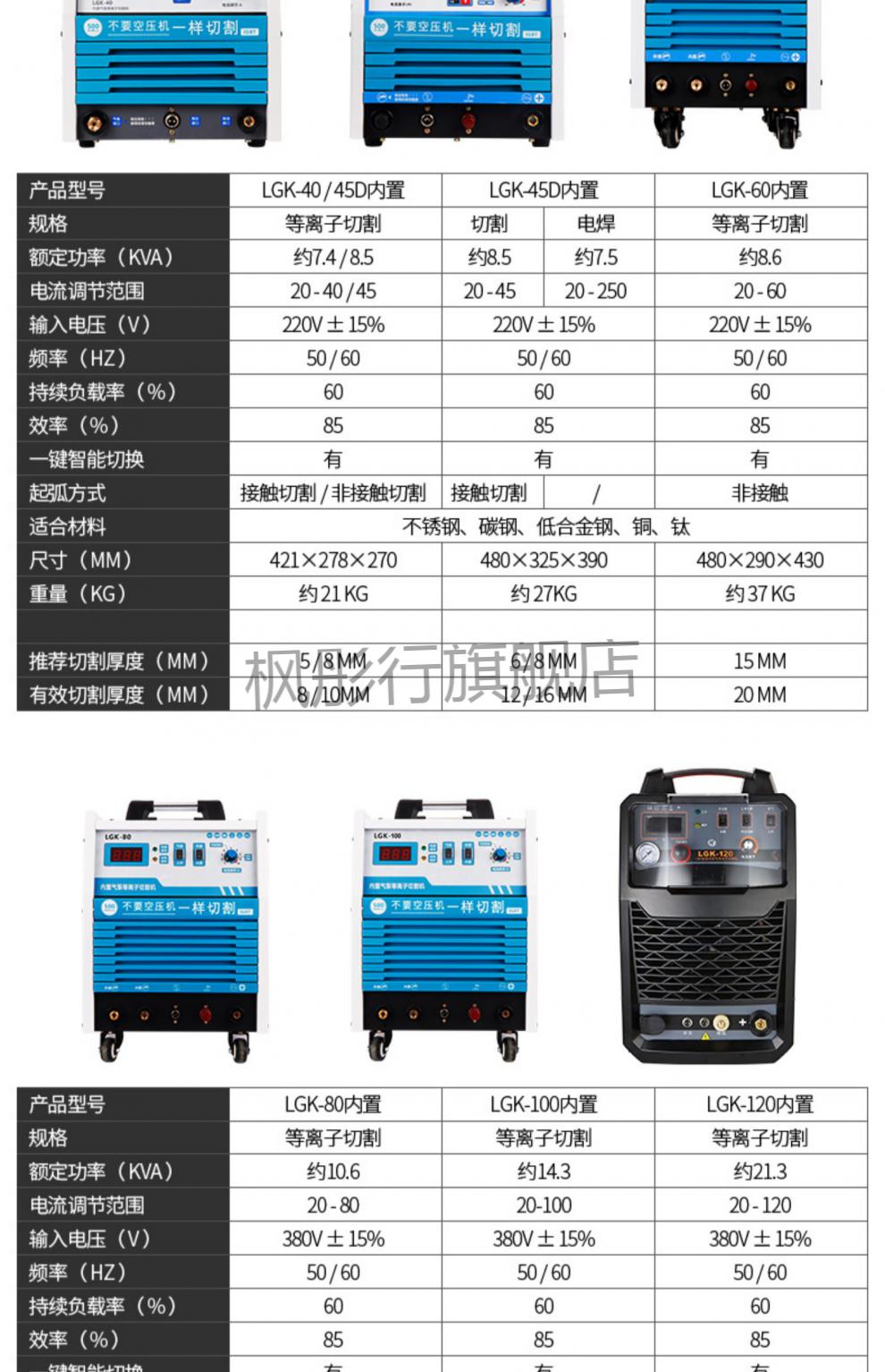 等離子切割機一體機帶氣泵 安德利lgk120/160數控一體機220v外置氣泵