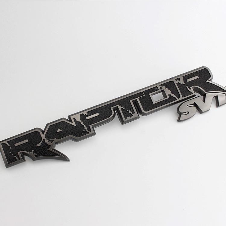 适用于福特猛禽f150皮卡改装车标raptor svt车后尾箱贴标个性英文字母