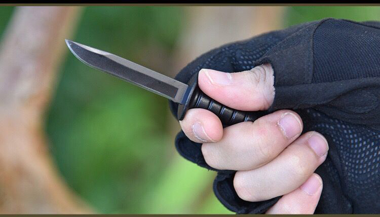 菊田胜男户外迷你小军刀创意水果刀直刀随身袖珍防身战术小刀便携edc