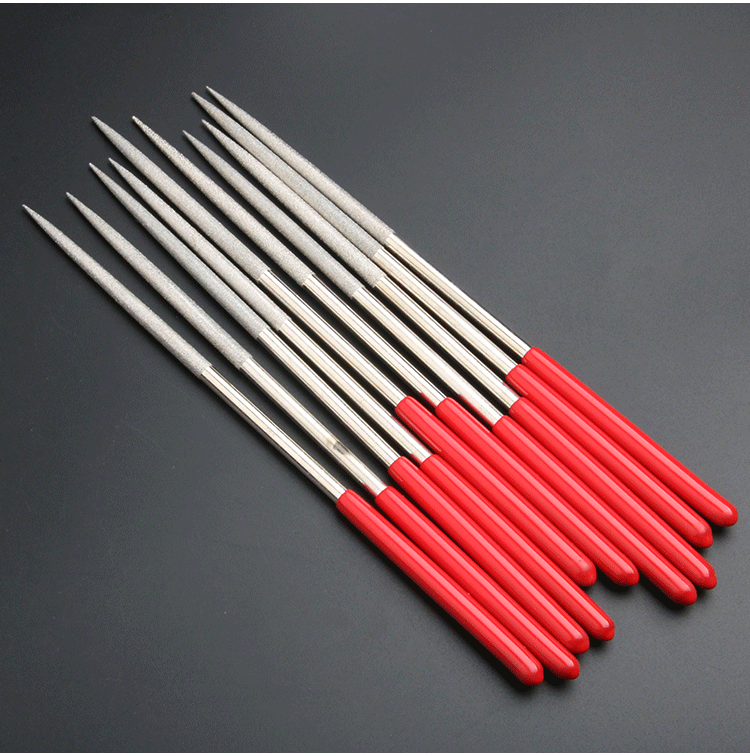 金刚石锉金刚砂锉刀打磨细钢锉金属合金小什锦锉刀金钢沙挫子套装电镀