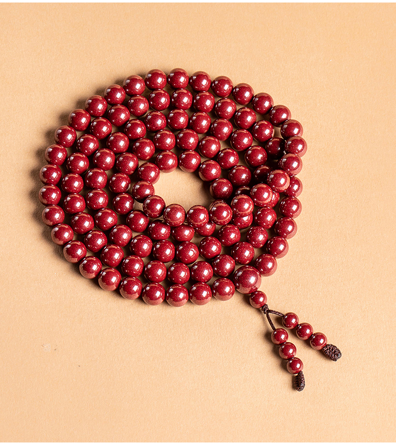 特价捡漏朱砂多圈手链紫金砂石108颗佛珠女手串6965108颗聚宝盆款