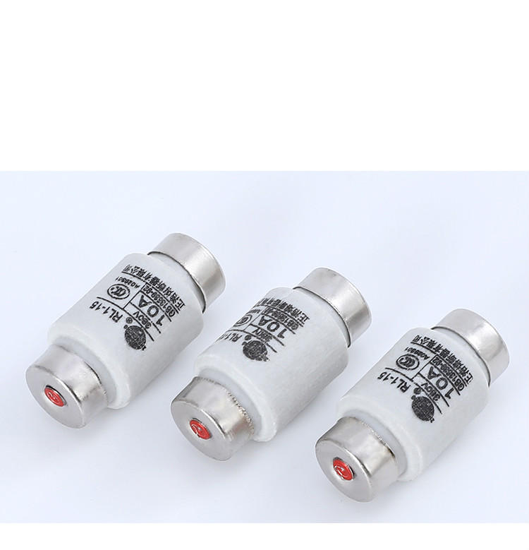 陶瓷熔断器rl1-15保险丝管熔芯380v 2a 4a 5a 6a 10a 15a 2a (10个)