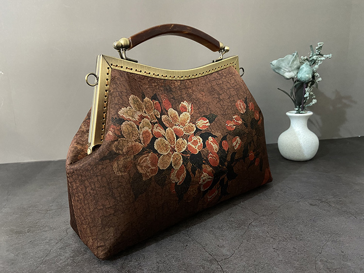 nafandu香云纱包包复古中国风旗袍包宴会女包手提包斜挎包手工diy材料