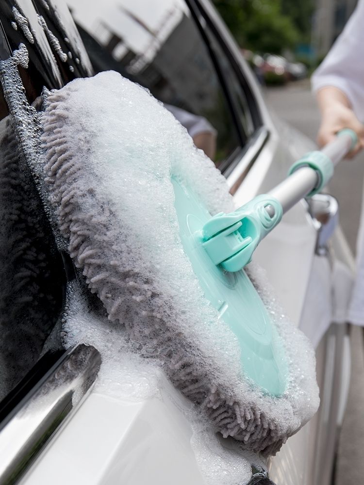 洗车拖把车用掸子擦车洗车工具工厂直销洗车神器洗车拖把铝合金弯头