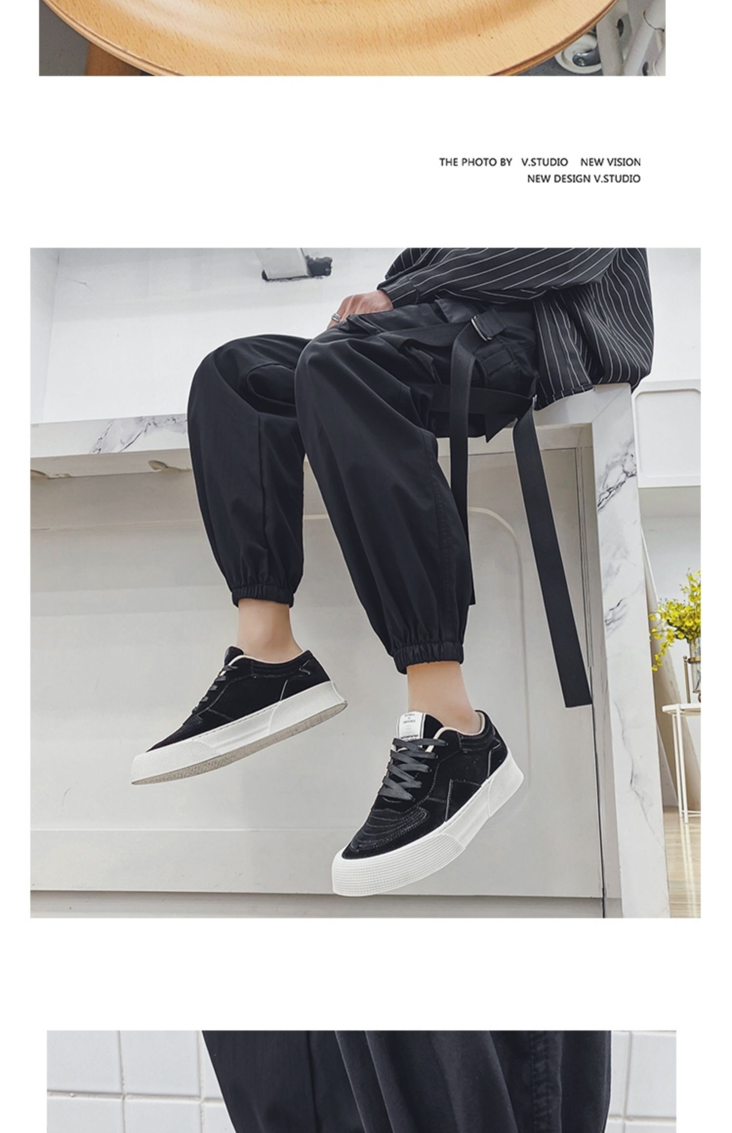 鞋子男少ins港风网红火潮男穿搭厚底增高帆布板鞋夏天鞋子男潮鞋艾优j