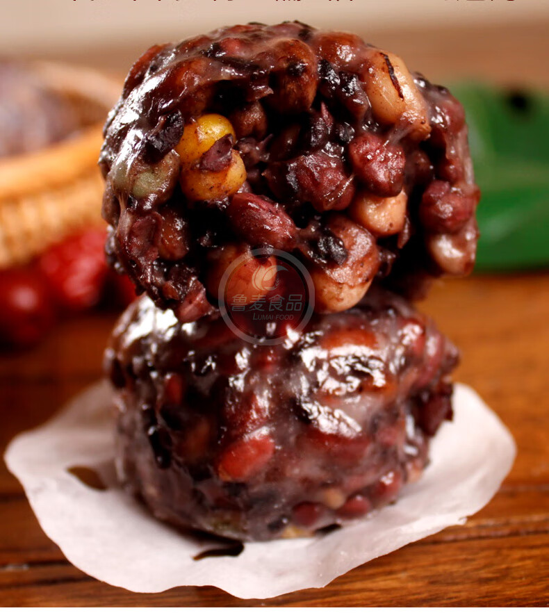 山东豆包手工杂粮包八宝红豆粗粮无糖精sf 【不甜】八宝粘豆包5斤装