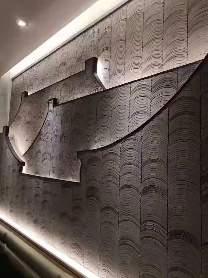 瓦片装饰瓦片青瓦筒瓦片屋顶立瓦条小青瓦拼花仿古中式小青瓦铺地立瓦