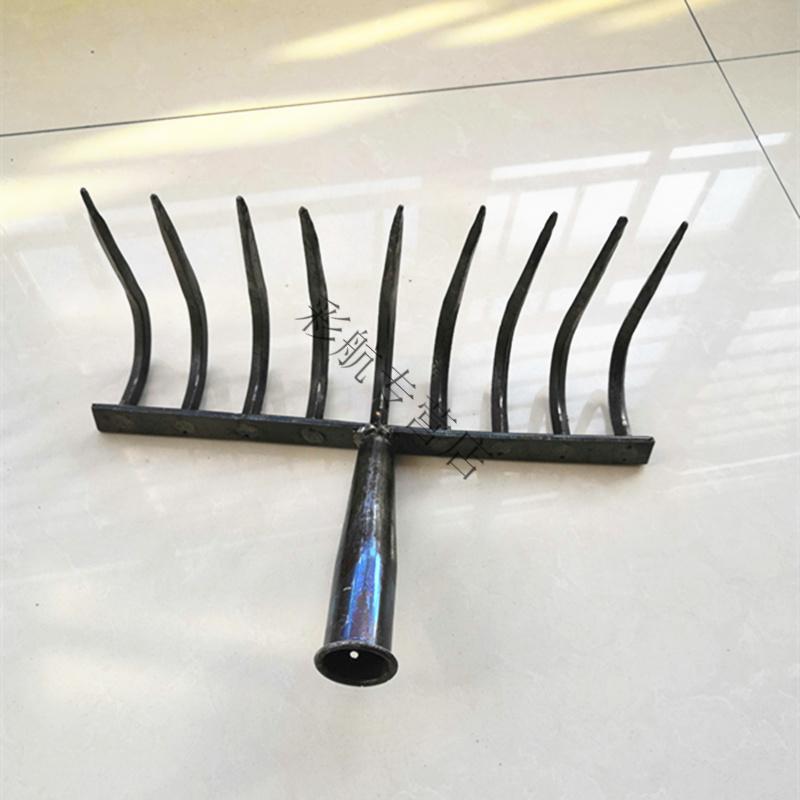 九齿耙农用钉耙平地松土翻地耙子搂草耙园艺耙园林耙锰钢种菜铁耙九齿
