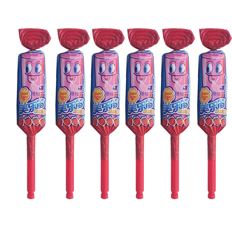 阿尔卑斯珍宝珠美乐笛15g6支30支口哨棒棒糖草莓可乐味硬糖零食可乐味