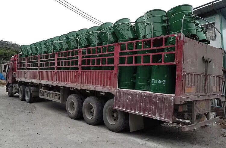 阙之羡360l环卫挂车铁垃圾桶分类铁制工业桶大号圆桶铁垃圾桶大铁桶