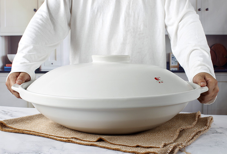 40cm50厘米超大特大陶瓷砂锅浅锅饭店专用商用砂锅盆鱼头煲耐高温煜尚