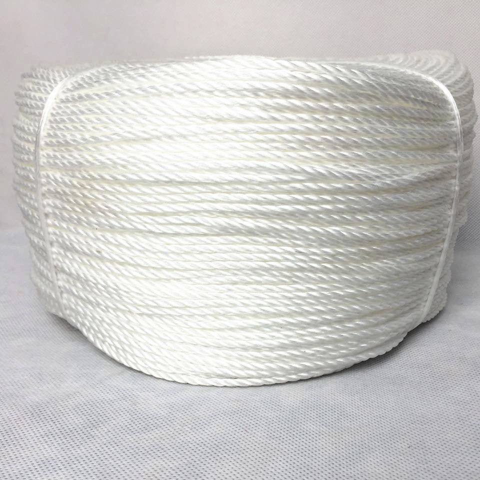 细尼龙绳子高强度扁丝白色3mm打包捆扎绳大鹏帐篷绳广告塑料绳 6毫米