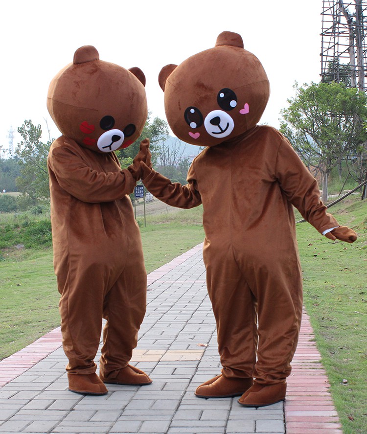 网红熊人偶服装网红熊卡通人偶服装公仔熊猫发传单衣服行走连体玩偶服