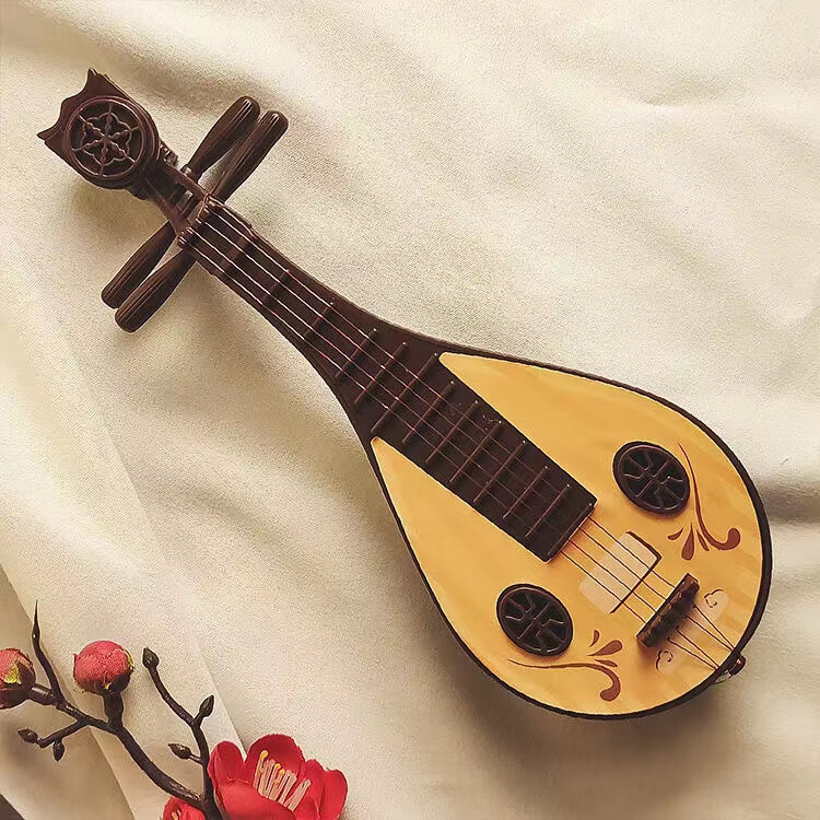 桌面摆件古风摆件桌面装饰仿真家具摆设拍照谷美小道具屏风古筝琵琶