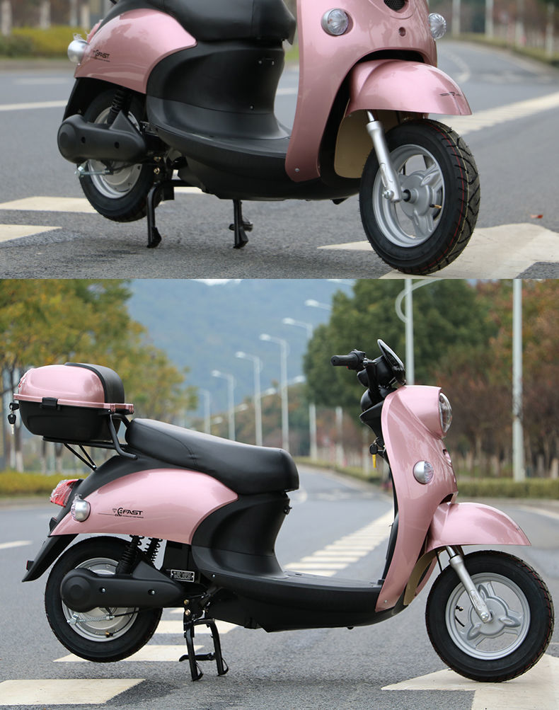 新款小龟王电动车60v男女双人电瓶车72v代步电摩电动车可上牌冰川蓝