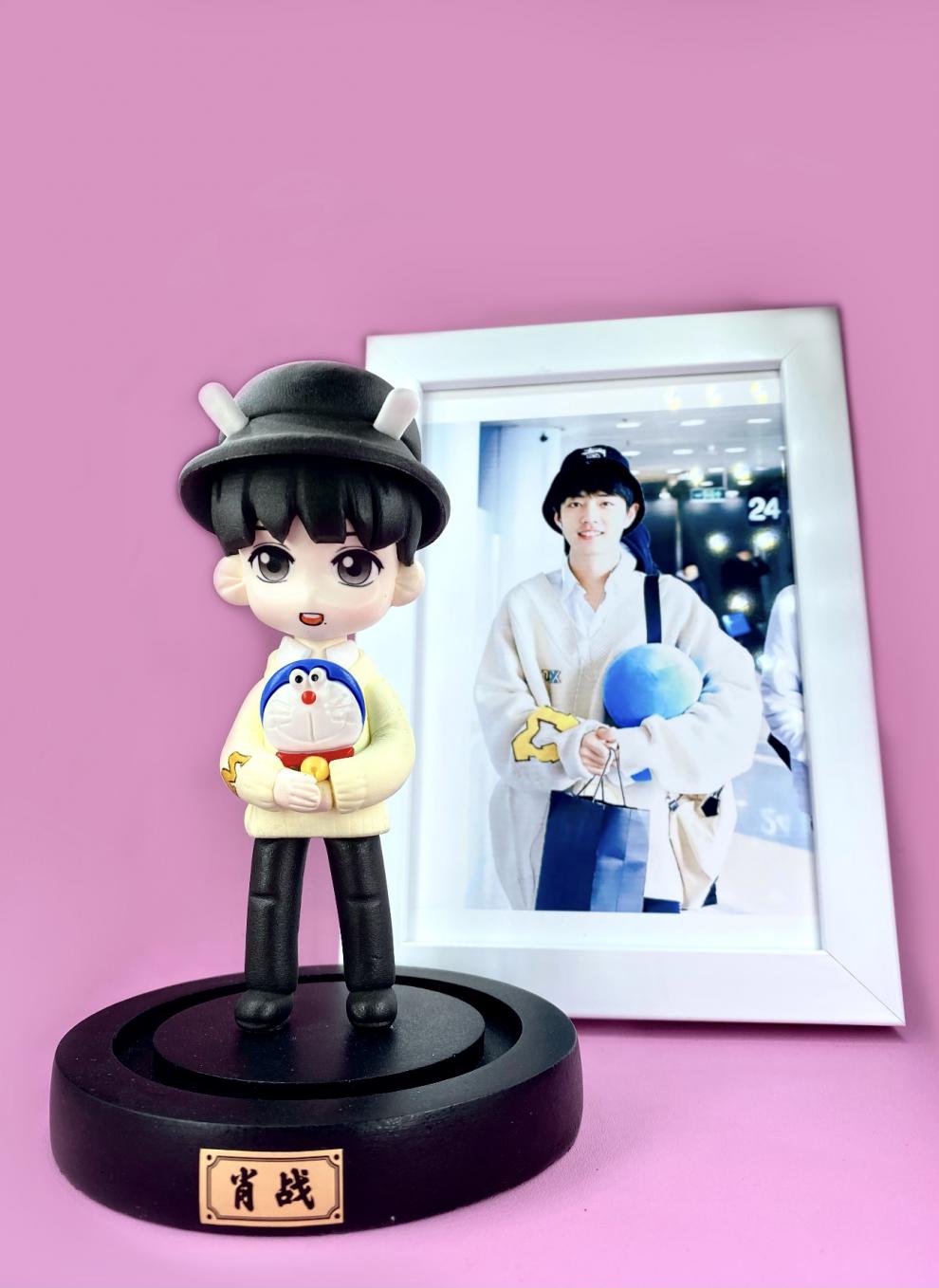 软陶人偶肖战手办博君一肖肖战周边真人模型人偶摆件公仔玩偶女生日