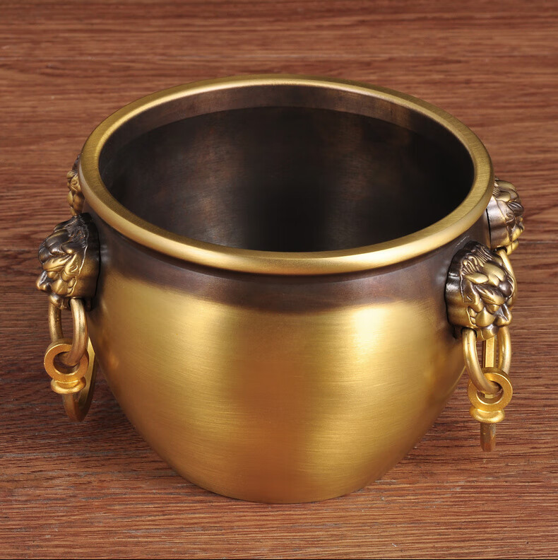 全铜水缸摆件故宫铜缸风水工艺品家居客厅玄关装饰品乔迁新居礼品小