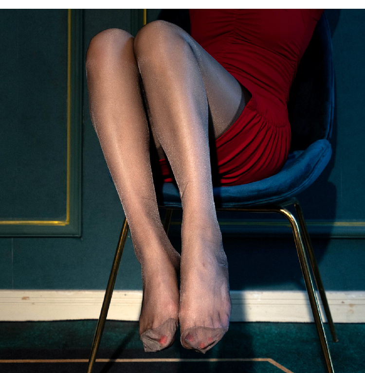 南极人品牌法式油亮无弹力丝袜闪光丝玻璃丝纯尼龙吊带袜情趣性感油光