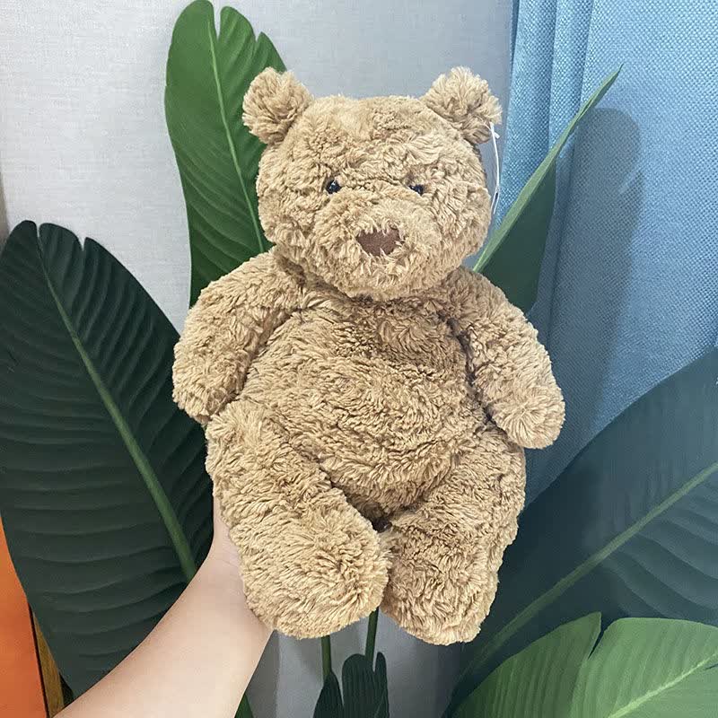 巴塞罗熊抖音小红书网红巴塞罗那小熊泰迪熊睡觉软萌抱枕毛绒玩具公仔