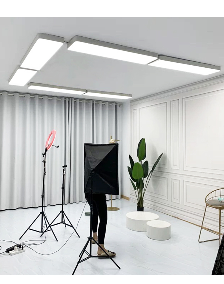 神牛平板灯摄影灯 直播间专用无影顶灯服装led长条补光吸顶灯摄影拍照