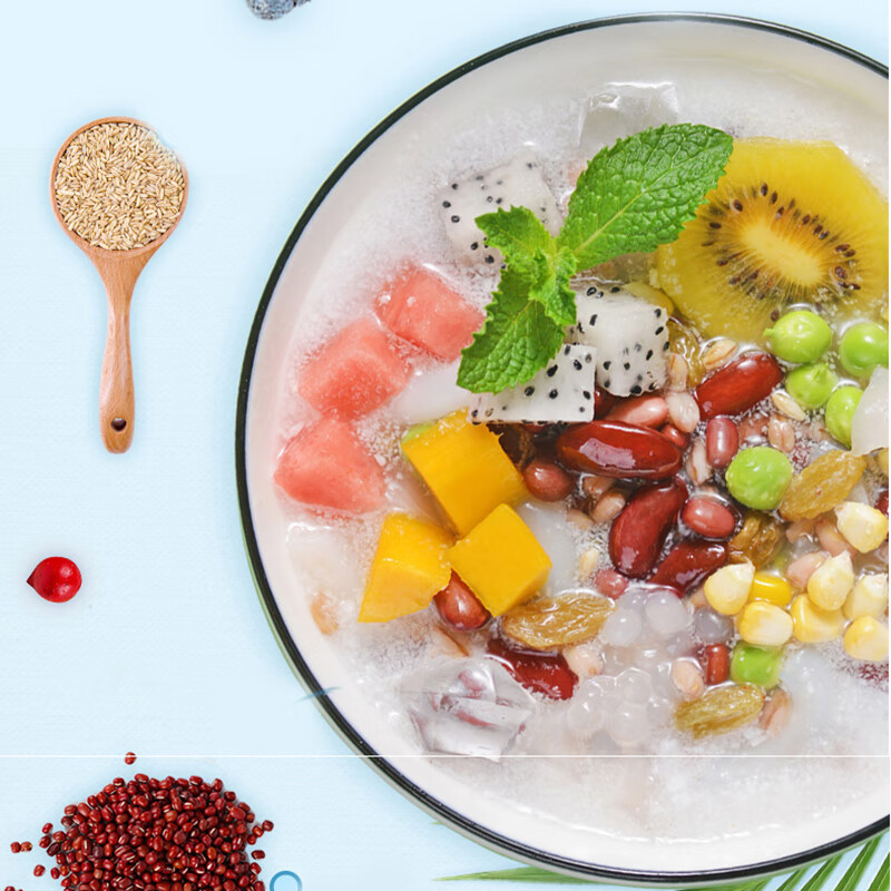 海南清补凉春光椰奶清补凉即食椰果红豆糖水甜品罐头椰汁西米露春光椰