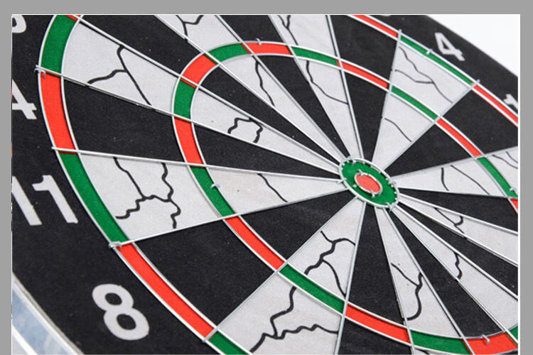 腾轩飞镖盘套装加厚双面植绒针式飞镖靶十环1518寸飞标比赛家用br688