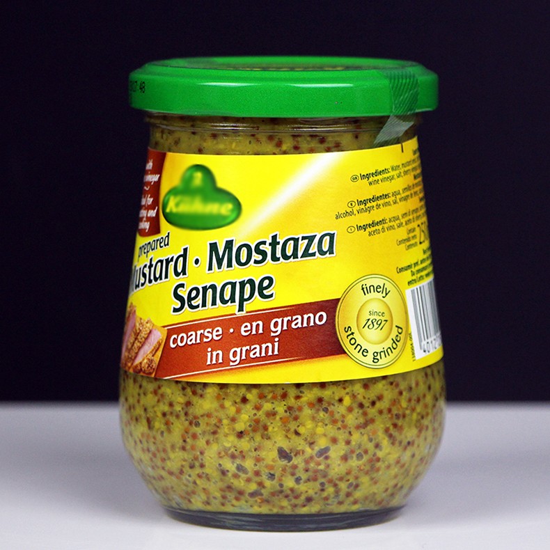 冠利德国粗粒芥末芥末籽酱烤肉海鲜寿司材料即食点蘸 粗粒芥末250g/瓶