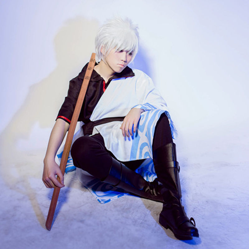 赛瑟达【】动漫银魂坂田银时cos服装阿银衣服漫展cosplay服装全套 9