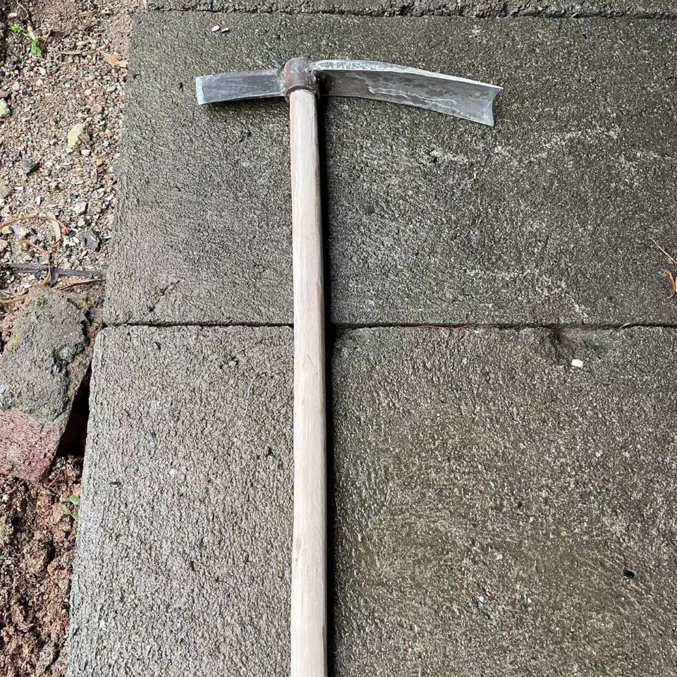 挖笋专用锄头挖冬笋锄头挖笋两用锄弹簧钢板手工锻打锄头mlhj弹簧钢板