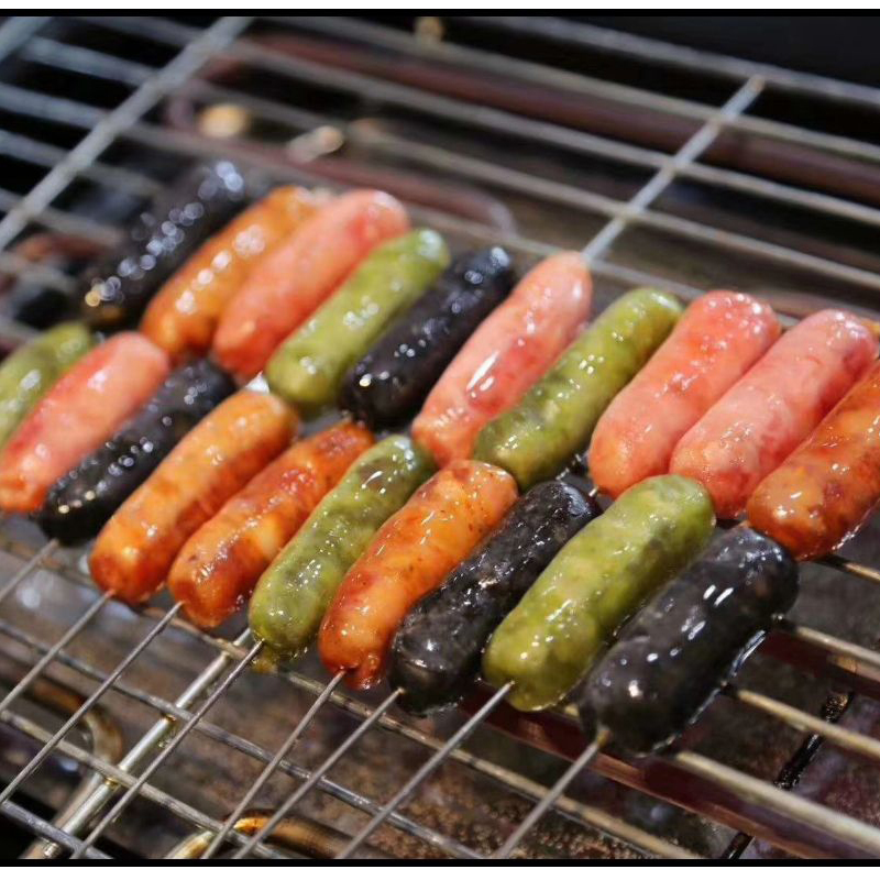 纯肉四味韩肠21根墨鱼芥末麻辣原味烤肠韩式风干肠