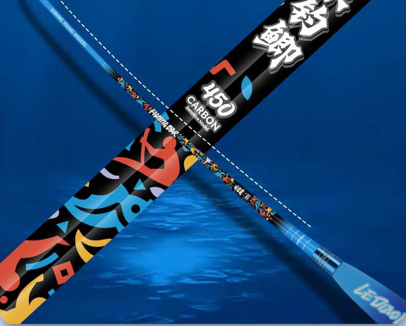 中逵鱼竿手杆中逵乐钓吧37调台钓竿鲫鱼竿手杆鱼杆手竿钓鱼竿中逵乐钓