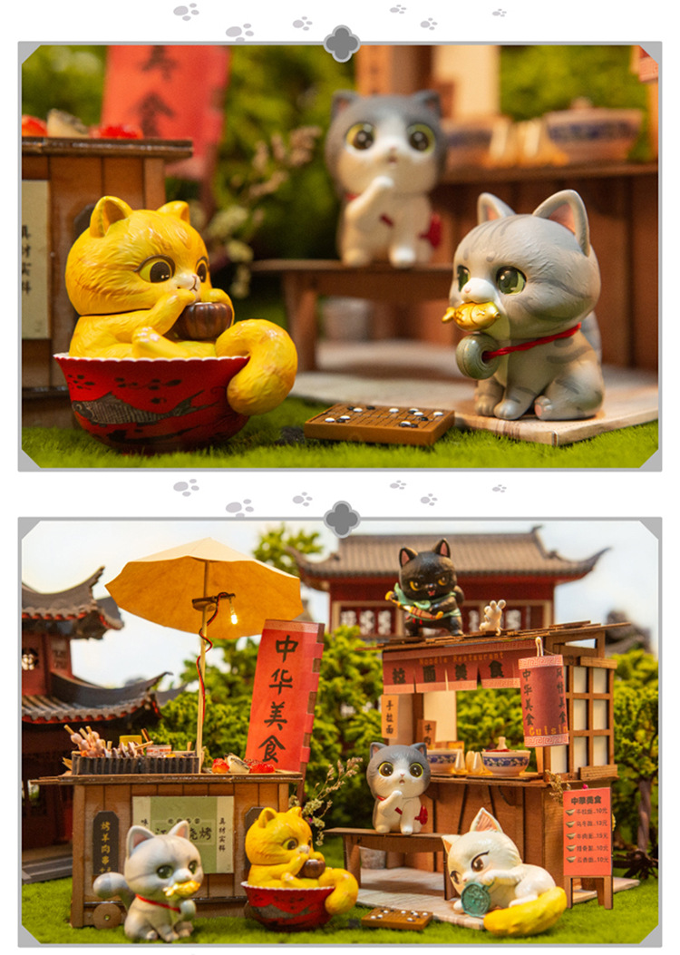 观复猫盲盒观复博物馆的人气猫馆长潮流玩具猫咪公仔手办摆件礼物全新