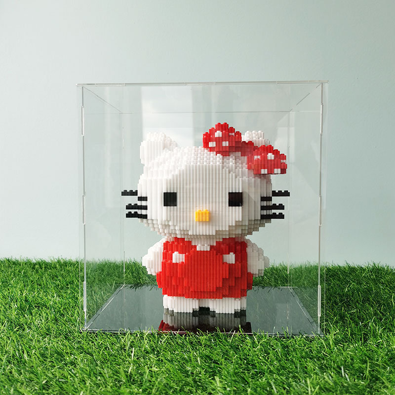 积木串联小颗粒积木hellokitty凯蒂猫成人男生女生生日礼物高难度
