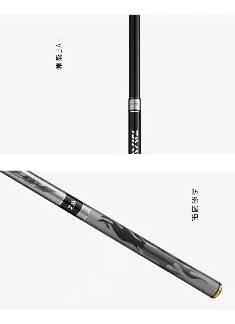 达亿瓦(daiwa)台钓竿黑钢竞技10h19调鱼竿罗非鲤鱼竿黑坑竿钓鱼竿手竿