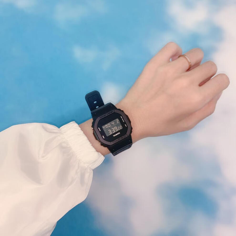 【官方旗舰】卡西欧(casio)钢铁之心手表同款雾霾蓝女ins风简约气质