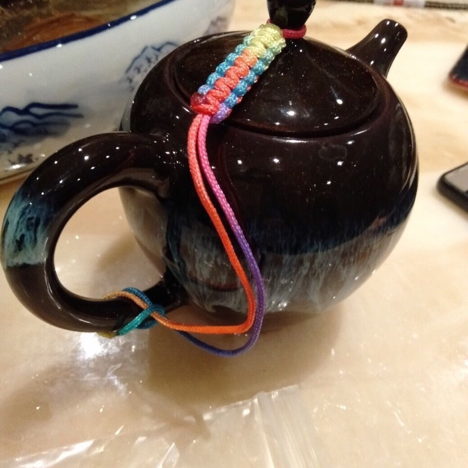 温妤紫砂壶绳手工编制功夫茶具零配件茶道茶壶盖绳子系壶绳绑壶保护