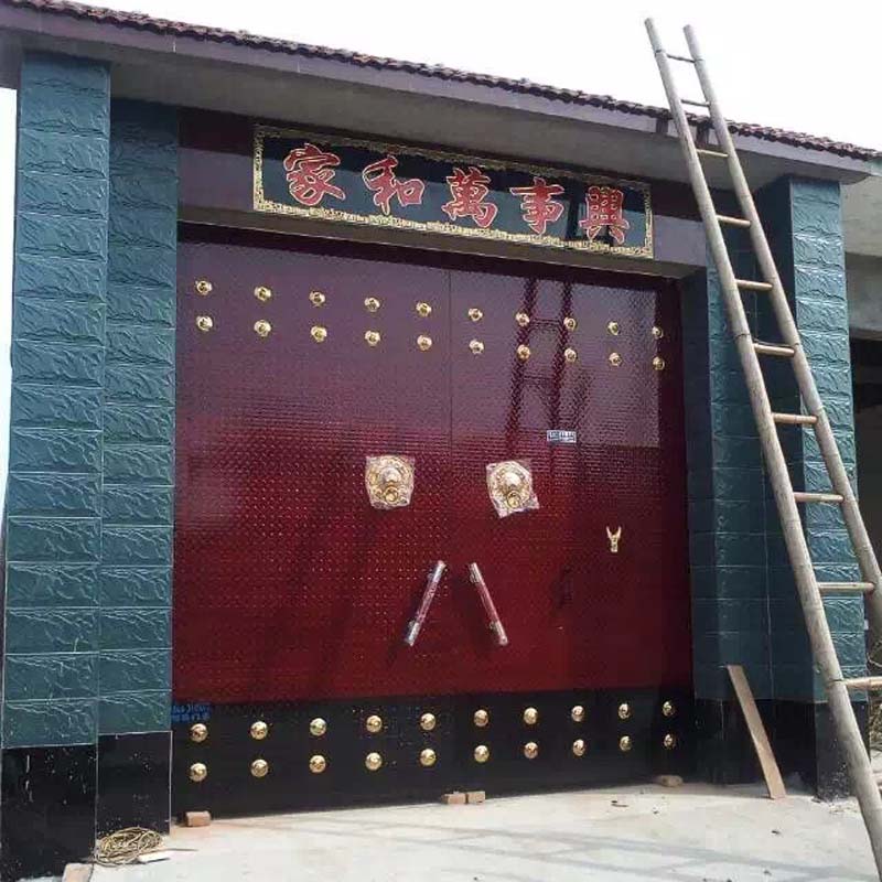 大门拉手木门大铁门把手不锈钢加长手柄扶手农村老式仿古大门配件 银